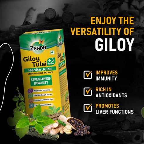 Zandu Giloy Tulsi Juice |3 herbs